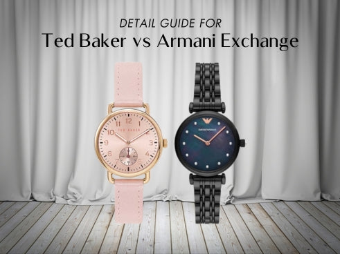 Detail guide for Ted Baker vs Armani Exchange