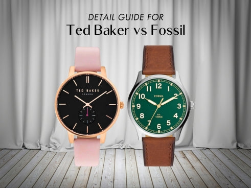 Detail guide for Ted Baker vs Fossil