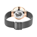 BERING 14331-369 POLISHED ROSE GOLD GREY MILANESE BRACELET WOMEN'S WATCH