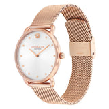 COACH ELLIOT ROSE GOLD STEEL MESH BRACELET WATCH 14504209
