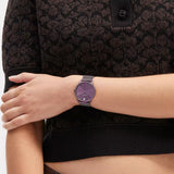 COACH ELLIOT PURPLE STEEL MESH BRACELET WATCH 14504211
