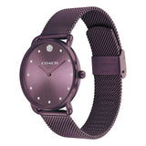 COACH ELLIOT PURPLE STEEL MESH BRACELET WATCH 14504211