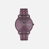 COACH ELLIOT 41mm PURPLE STEEL BRACELET WATCH 14504298