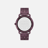 COACH ELLIOT 41mm PURPLE STEEL BRACELET WATCH 14504298