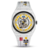 Infantry The Macross Roy Fokker Limited Edition Leather & Silicone Strap Men Watch MOD42-MAC-SET-Y-C