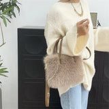 AG Collective Top Handle Fluffy Crossbody Women's Shoulder Bag