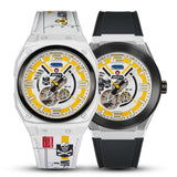 Infantry The Macross Roy Fokker Limited Edition Leather & Silicone Strap Men Watch MOD42-MAC-SET-Y-C