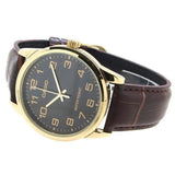 CASIO GENERAL MTP-V001GL-1BUDF-P BROWN LEATHER MEN WATCH