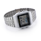 CASIO VINTAGE A500WA-1DF-P DIGITAL STAINLESS STEEL STRAP UNISEX WATCH
