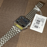 CASIO VINTAGE A500WA-1DF-P DIGITAL STAINLESS STEEL STRAP UNISEX WATCH