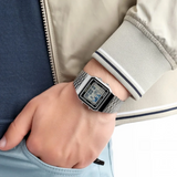 CASIO VINTAGE A500WA-1DF-P DIGITAL STAINLESS STEEL STRAP UNISEX WATCH