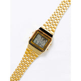 Casio General Digital Gold Stainless Steel Strap Men Watch A500WGA-9DF-P