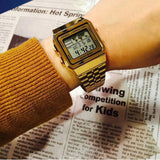 Casio General Digital Gold Stainless Steel Strap Men Watch A500WGA-9DF-P