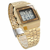 Casio General Digital Gold Stainless Steel Strap Men Watch A500WGA-9DF-P