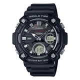 Casio General Black Resin Strap Men Watch AEQ-120W-1AVDF-P