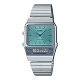 Casio General Digital-Analogue Silver Stainless Steel Strap Unisex Watch AQ-800EC-2ADF