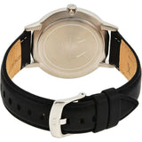 ARMANI EXCHANGE ANALOG QUARTZ SILVER STAINLESS STEEL AX2703 BLACK LEATHER STRAP MEN'S WATCH