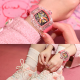 Cronus Art High Quality Fluorine Pink Strap Women Watch C28.CR.P