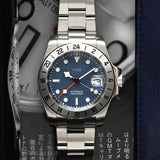 Artic Glacier - CWH Special Custom Collective GMT Date Display Silver Stainless Steel Men’s Automatic Watch CH-MOD-M17