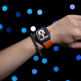Cronus Art High Quality Fluorine Orange Band Strap Men Watch CM011-011