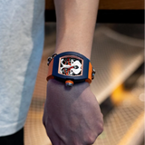 Cronus Art High Quality Fluorine Orange Band Strap Men Watch CM011-011