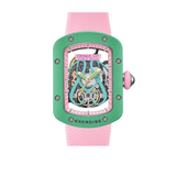 Cronus Art Nylon + High Quality Fluorine Pink Strap Women Watch CM017-001