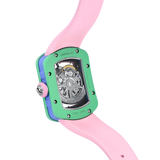 Cronus Art Nylon + High Quality Fluorine Pink Strap Women Watch CM017-001