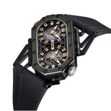 Cronus Art High Quality Fluorine Black Strap Watch CM025-008