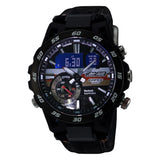 Casio Edifice Black Alcantara Material Band Men Watch ECB-40MU-1ADR