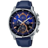 CASIO EDIFICE EFV-600L-2AVUDF BLUE LEATHER MEN'S WATCH
