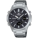 Casio Edifice Black Dial Silver Stainless Steel Strap Men Watch EFV-C120D-1ADF