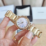 Citizen L Rose Gold Stainless Steel Strap Women Watch EM1103-86Y