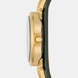 Fossil Carlie Green Dial Leather Strap Women Watch ES5241P
