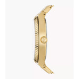 Fossil Scarlette Date Display Gold Tone Stainless Steel Women's Watch ES5299P