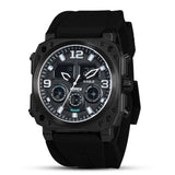 Infantry Analogue-Digital Black Silicone Strap Men Watch FS-011-BLK-BR