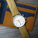 ARIES GOLD URBAN JOURNEY G 1025 G-W BROWN LEATHER STRAP MEN'S WATCH