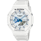 Casio G-Shock Digital White Resin Strap Men Watch GA-2100HDS-7ADR-P