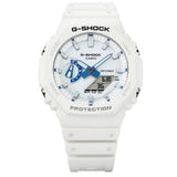 Casio G-Shock Digital White Resin Strap Men Watch GA-2100HDS-7ADR-P