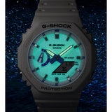 Casio G-Shock Digital White Resin Strap Men Watch GA-2100HDS-7ADR-P