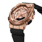 Casio G-Shock Rose Gold Dial Black Resin Strap Unisex Watch GM-S110PG-1ADR-P