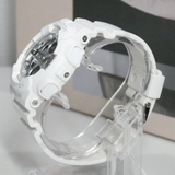 Casio G-Shock Digital Analog Silver Dial White Resin Strap Women's Watch GMA-S140VA-7ADR-P