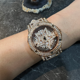 AG Collective White Leather Strap Women Watch L 5047 RGW-RG