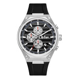 Lee Cooper Black Silicon Strap Men Watch LC08063.351