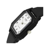 Casio General Analog White Dial Black Rubber Strap Women Watch LQ-142-7BDF-P