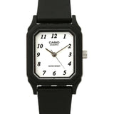 Casio General Analog White Dial Black Rubber Strap Women Watch LQ-142-7BDF-P