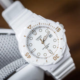 Casio General White Dial Resin Strap Women Watch LRW-200H-7E2VDF-P