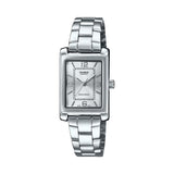 Casio General Analog Maroon Silver Stainless Steel Women's Watch LTP-1234DD-7ADF-P