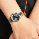 Casio General Black Dial Silver Stainless Steel Strap Women Watch LTP-1302D-1A1VDF-P