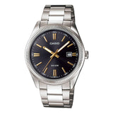 Casio General Black Dial Silver Stainless Steel Strap Unisex Watch LTP-1302D-1A2VDF-P