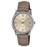 Casio General Brown Leather Strap Women Watch LTP-1303LL-7AVDF
